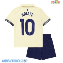 Camisa de time de futebol Everton Iliman Ndiaye #10 Replicas 2º Equipamento Infantil 2025-26 Manga Curta (+ Calças curtas)